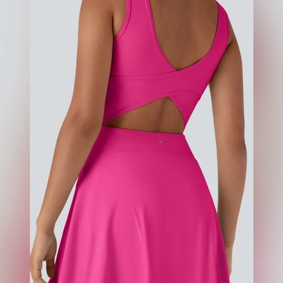 ❌ SOLD ❌ 🆕 Halara - Everyday Cloudful 2-in-1 Flare Dress Tennis Activewear - Picture 6 of 11